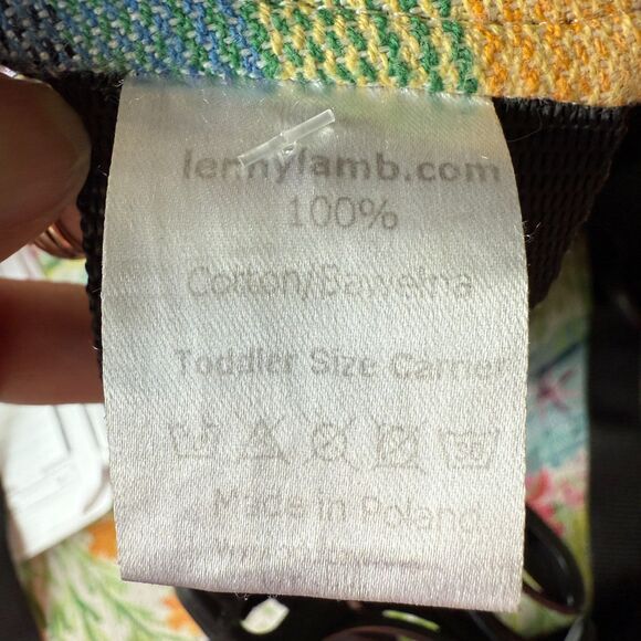 LennyLamb Sunrise Rainbow Toddler Soft Structured Woven Wrap Carrier - Picture 5 of 6